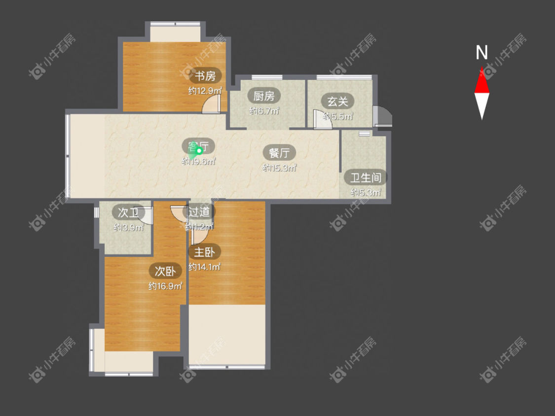 常州都市桃源五期在租房源户型图_小牛看房