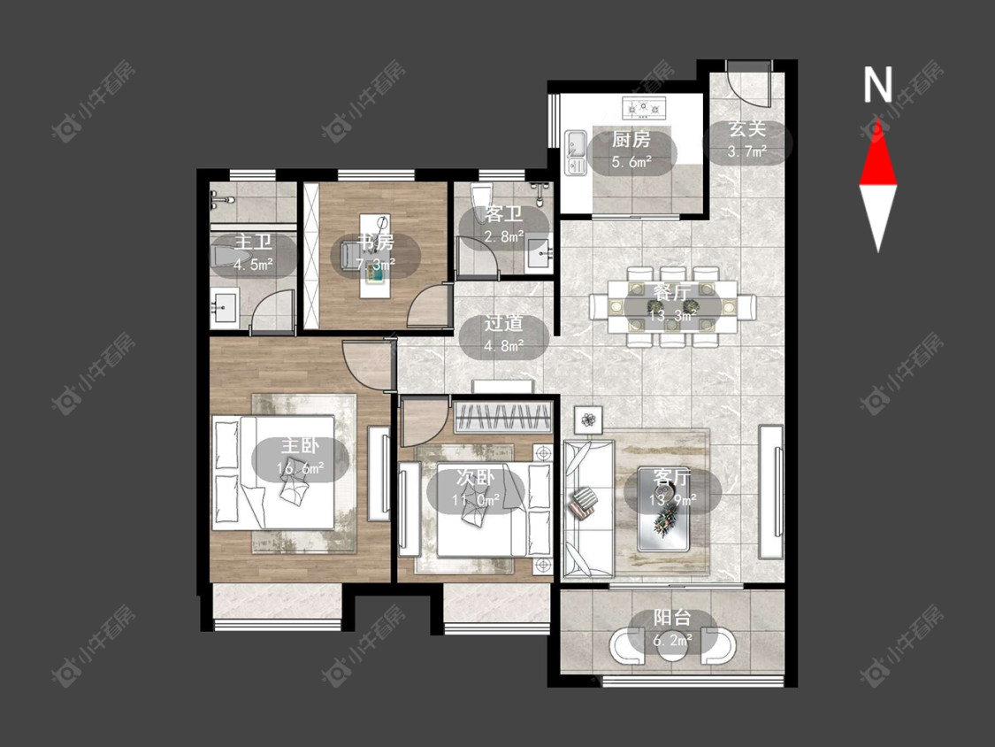 白云新城文华园房源户型图 常州白云新城文华园在售二手房源户型图_小牛看房