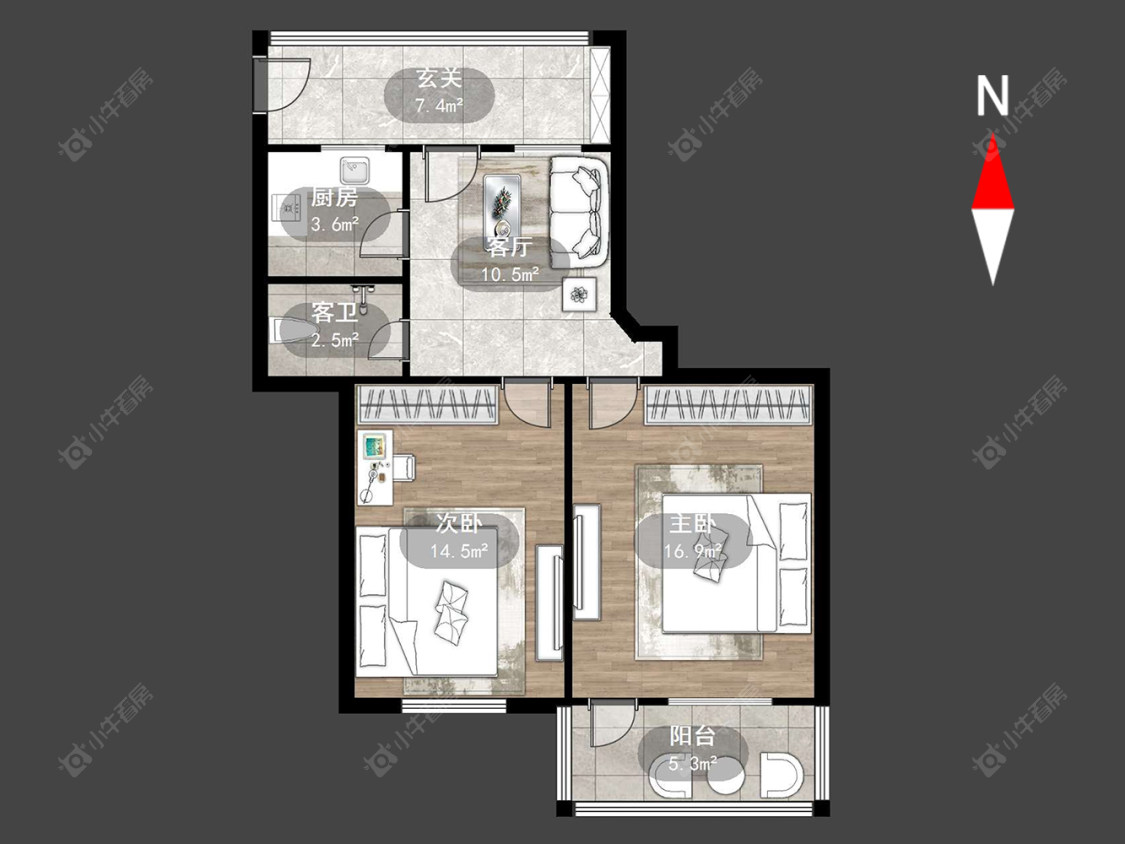 常州火炬路在售二手房源户型图_小牛看房