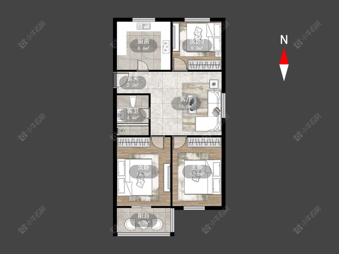 常州锦绣花园在售二手房源户型图_小牛看房