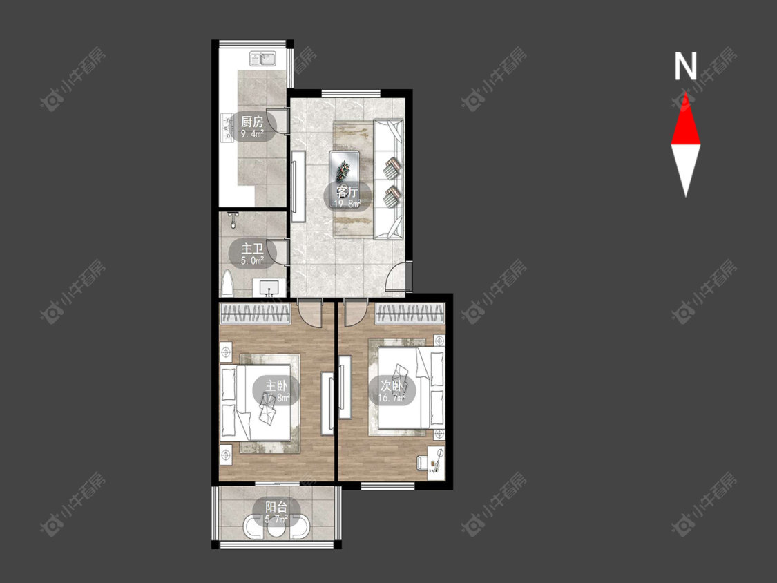 三井西小村房源户型图 常州三井西小村在售二手房源户型图_小牛看房