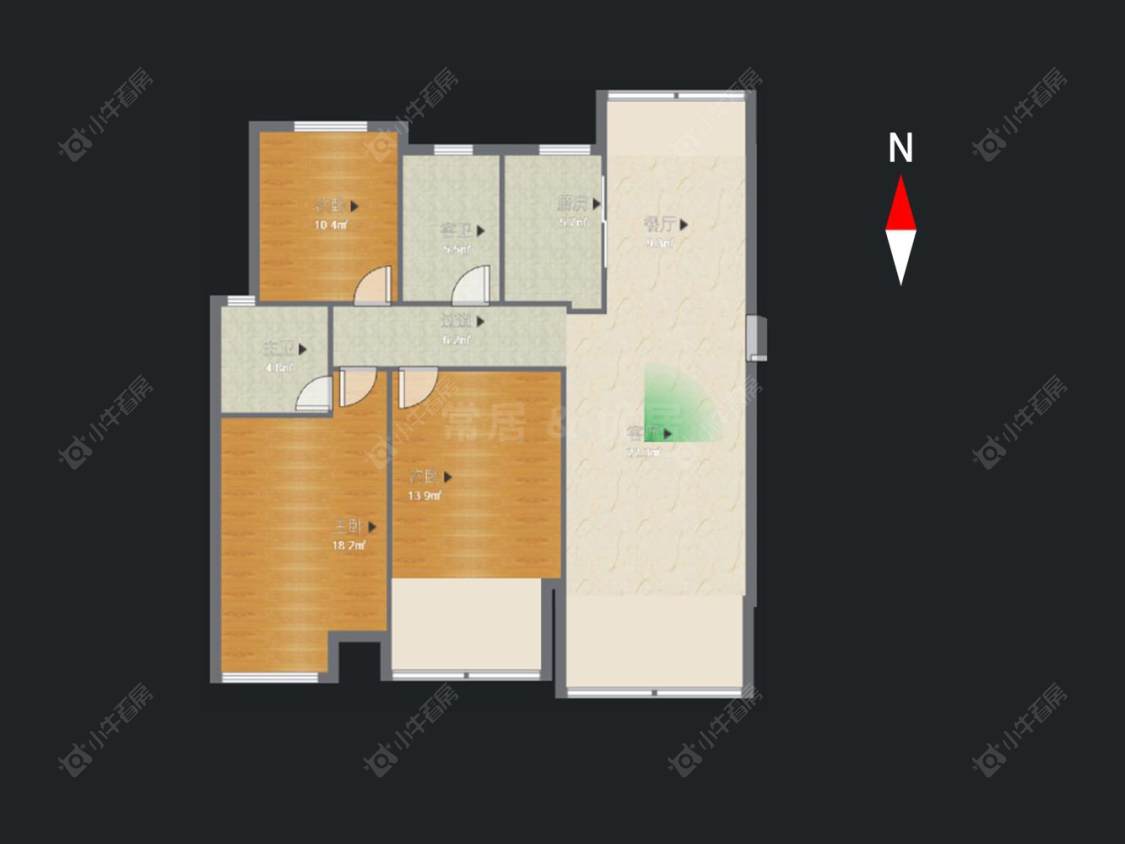 御城房源户型图 常州御城在售二手房源户型图_小牛看房