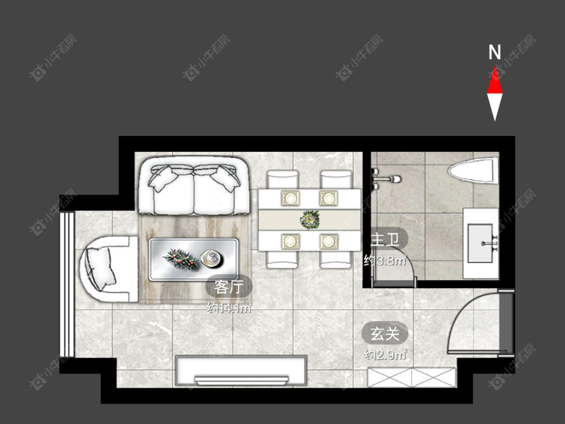 九洲花园四期房源户型图 常州九洲花园四期在售二手房源户型图_小牛看房