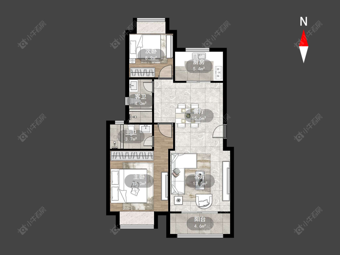 华润紫云府房源户型图 常州华润紫云府在售二手房源户型图_小牛看房
