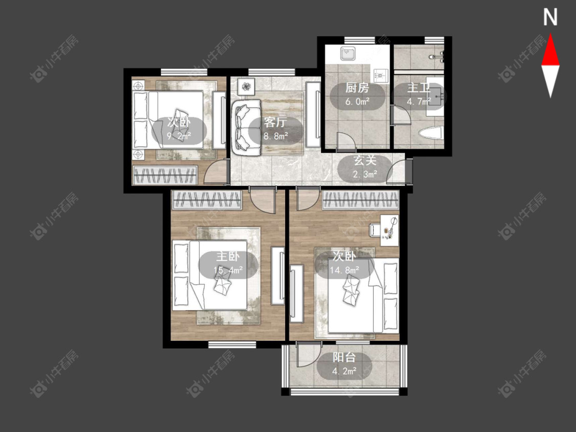 机械新村房源户型图 常州机械新村在售二手房源户型图_小牛看房