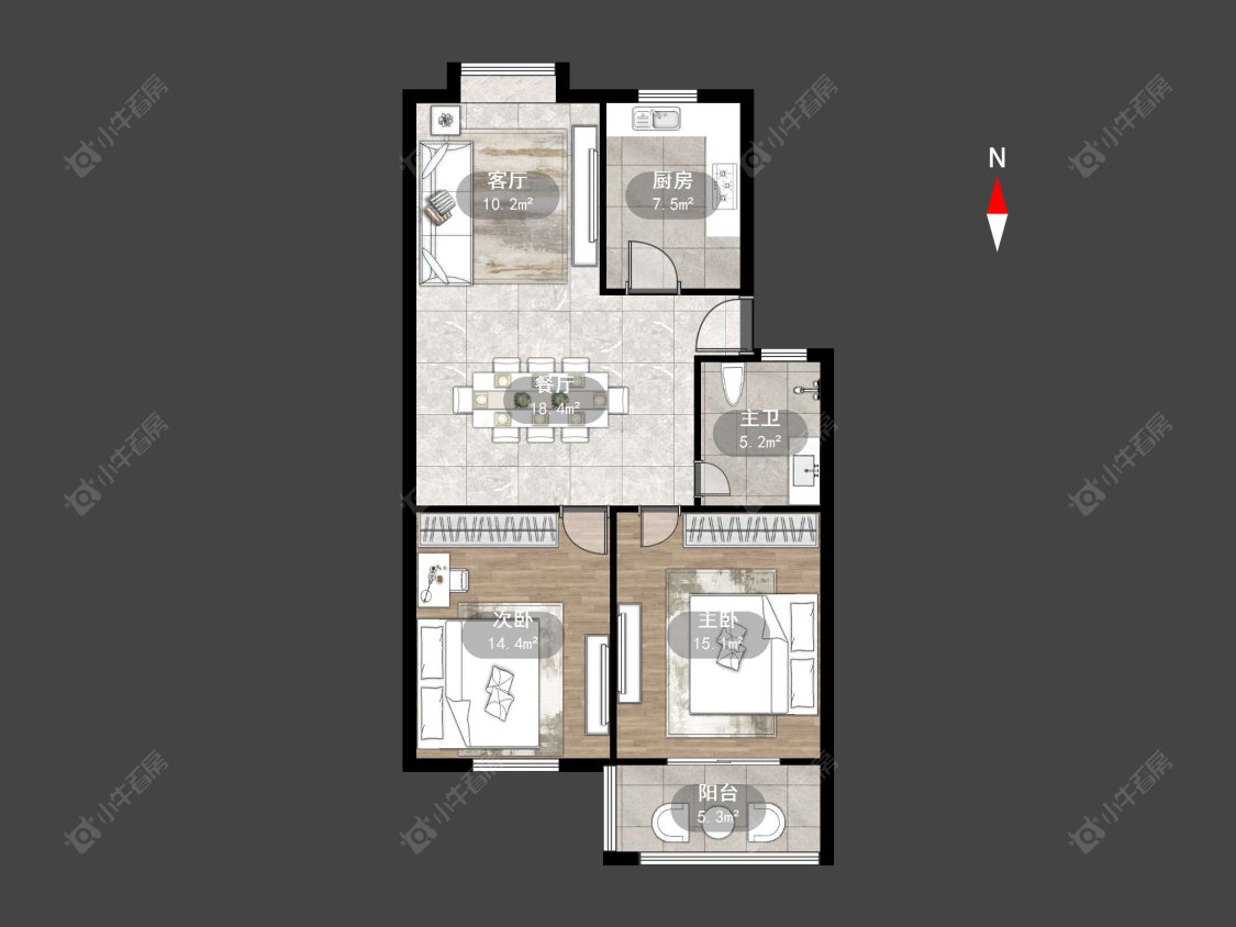 常州东方一村在售二手房源户型图_小牛看房