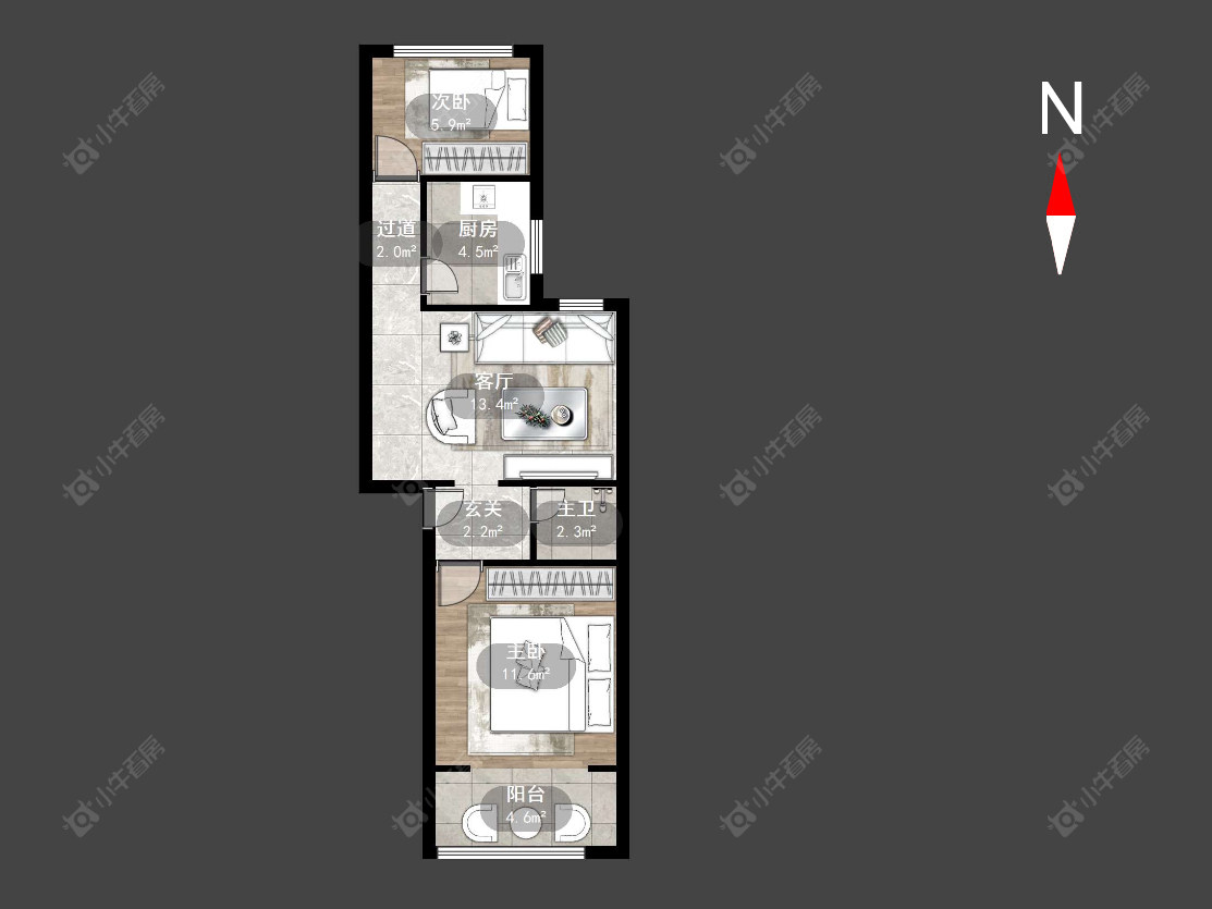 常州丽华二村在售二手房源户型图_小牛看房