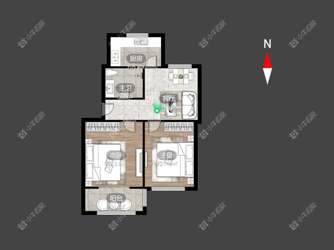 常州燕兴新村东区在租房源户型图_小牛看房