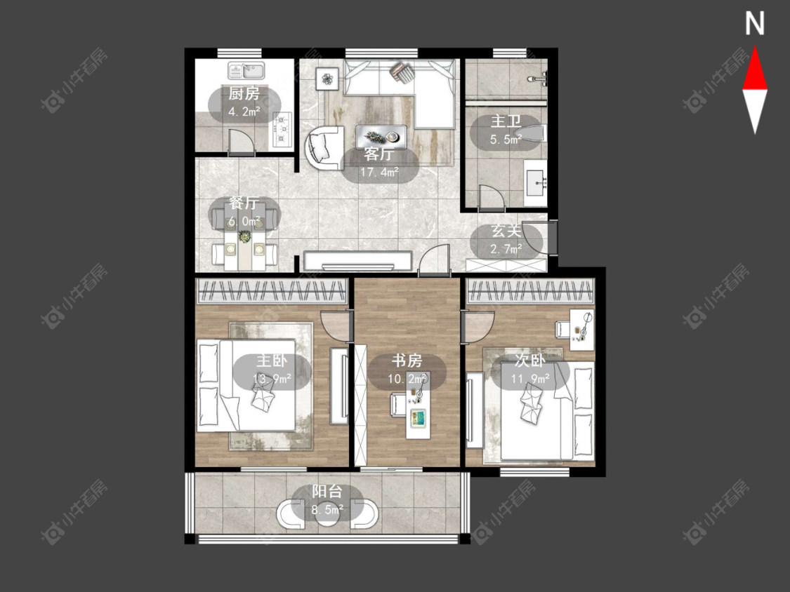 天皇堂弄房源户型图 常州天皇堂弄在售二手房源户型图_小牛看房
