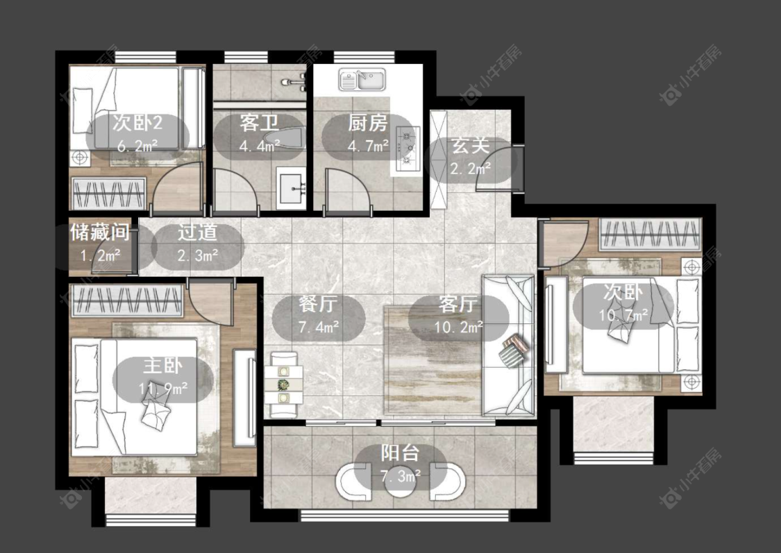 万科弘阳君望甲第房源户型图 常州万科弘阳君望甲第在售二手房源户型图_小牛看房