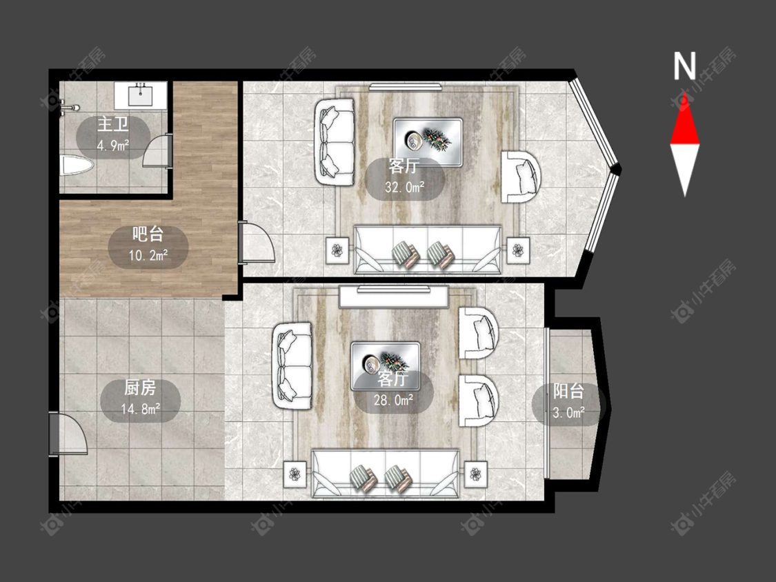 雅居乐星河湾房源户型图 常州雅居乐星河湾在售二手房源户型图_小牛看房