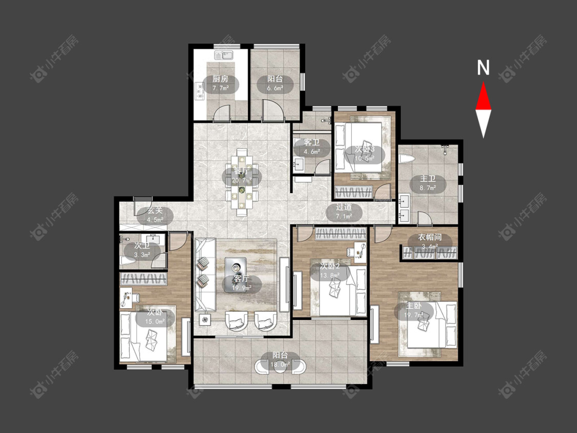 常州新城首府在售二手房源户型图_小牛看房
