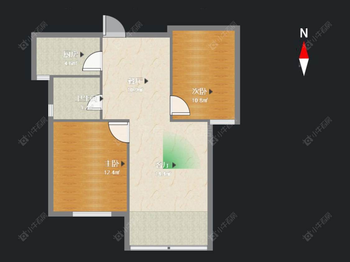 常州和平国际在售二手房源户型图_小牛看房