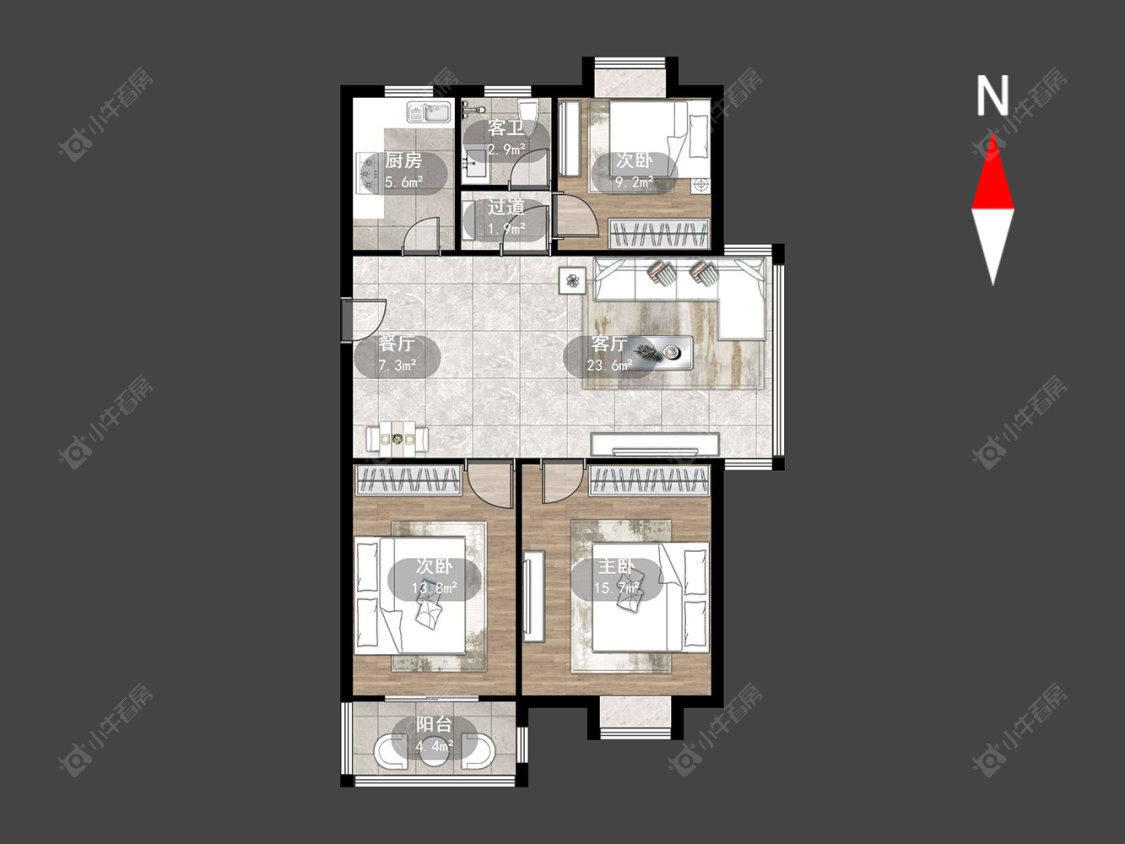 常州都市桃源二期在售二手房源户型图_小牛看房