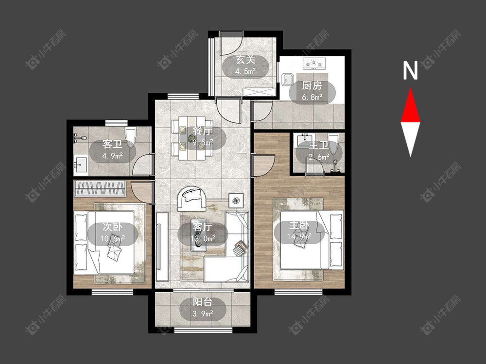 常州金东方花园在售二手房源户型图_小牛看房