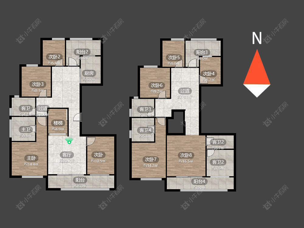 常州玉兰广场二期在售二手房源户型图_小牛看房