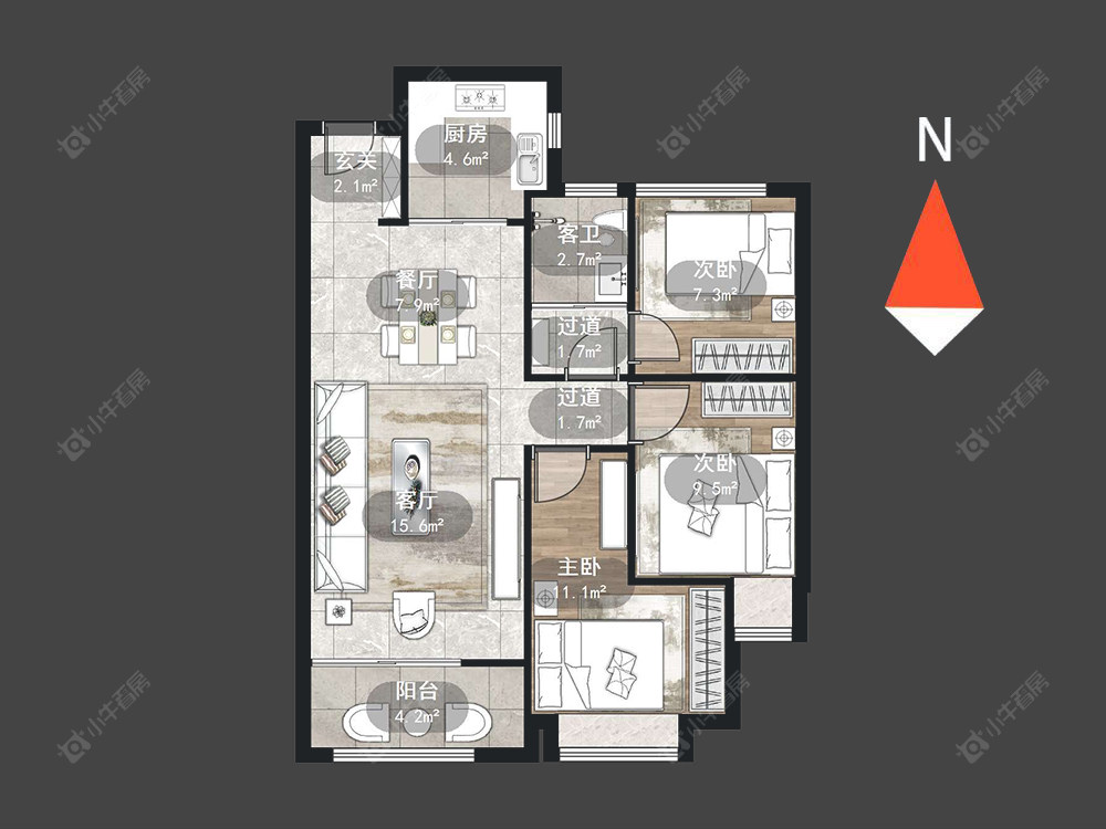 常州龙湖龙誉城二期在售二手房_小牛看房