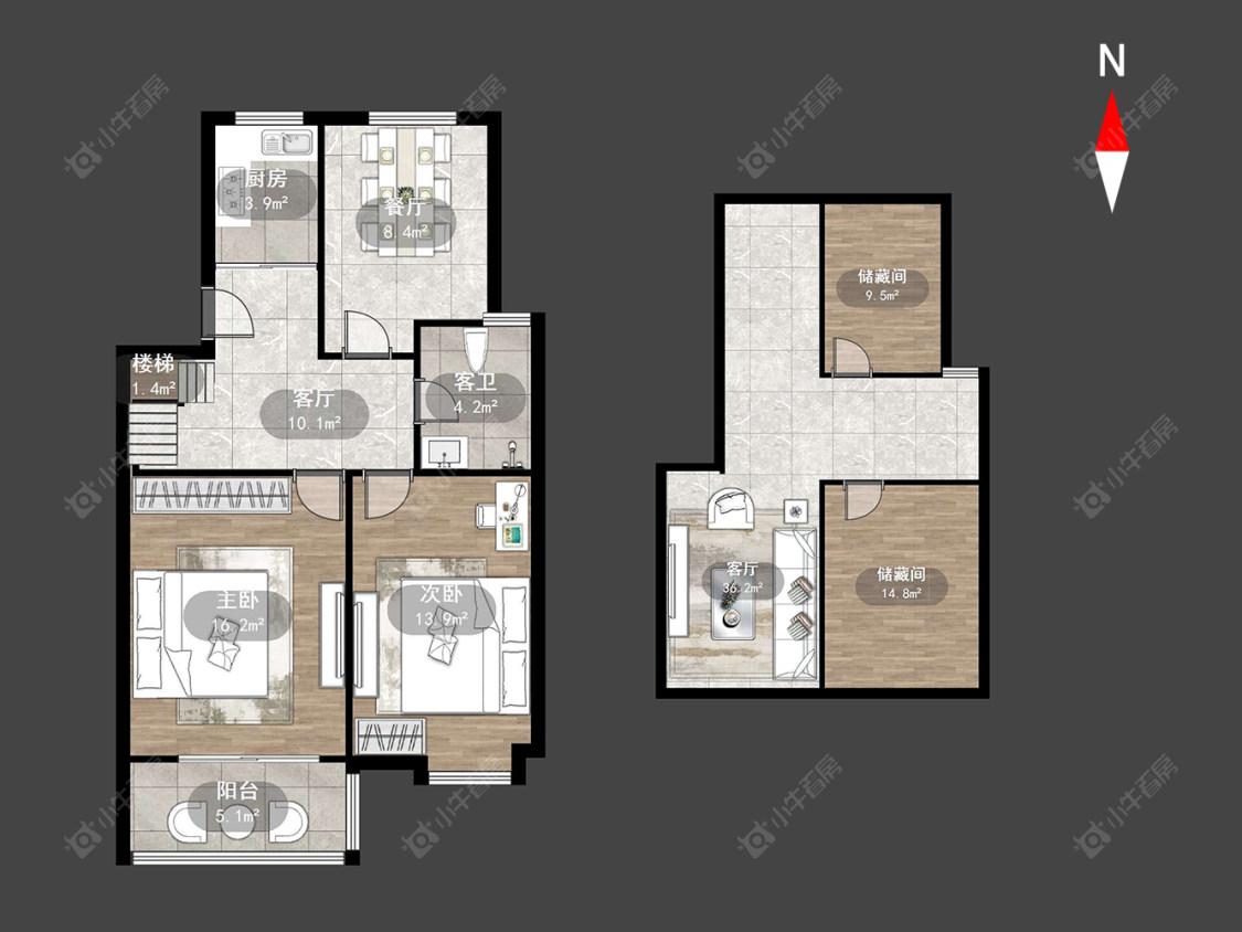 潞城花苑房源户型图 常州潞城花苑在售二手房源户型图_小牛看房