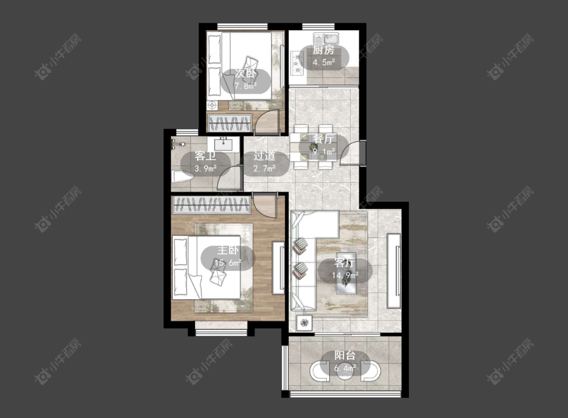 魏村花园房源户型图 常州魏村花园在售二手房源户型图_小牛看房
