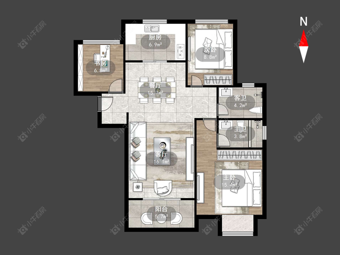 常州弘阳上城在售二手房源户型图_小牛看房