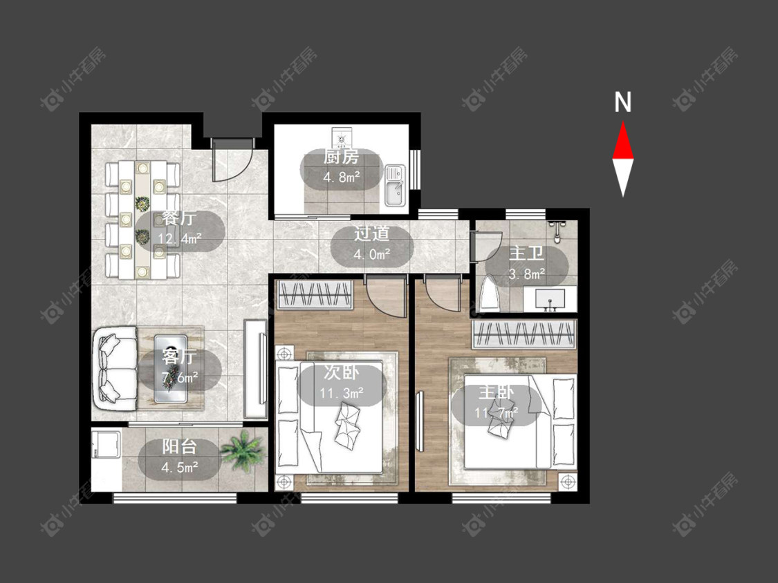 常州绿地世纪城二期在售二手房源户型图_小牛看房