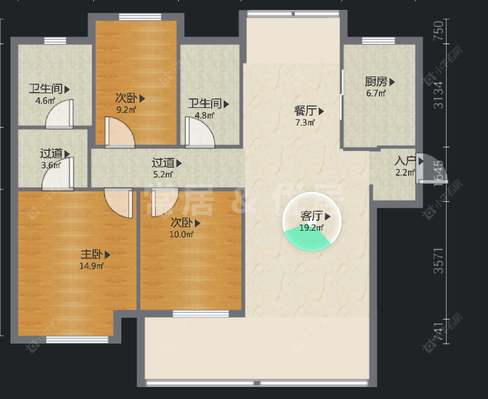 新城金郡(天宁)二期房源户型图 常州新城金郡(天宁)二期在售二手房源户型图_小牛看房