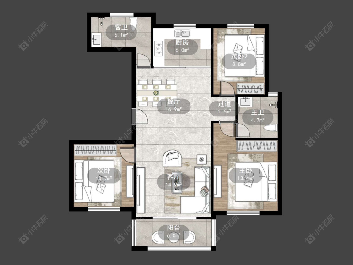 新景花苑二期房源户型图 常州新景花苑二期在售二手房源户型图_小牛看房
