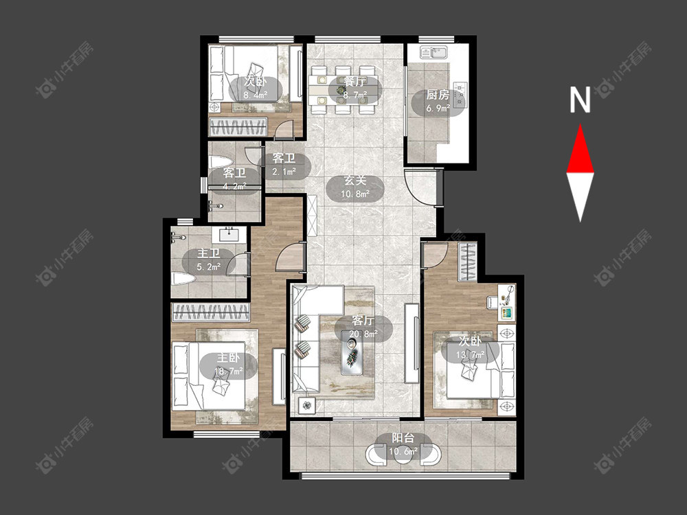 常州绿城江南里在售二手房源户型图_小牛看房