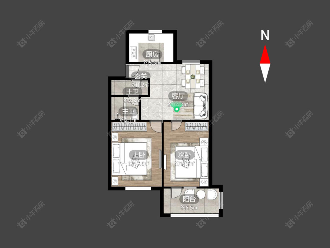 常州浦南新村在售二手房房源户型图_小牛看房