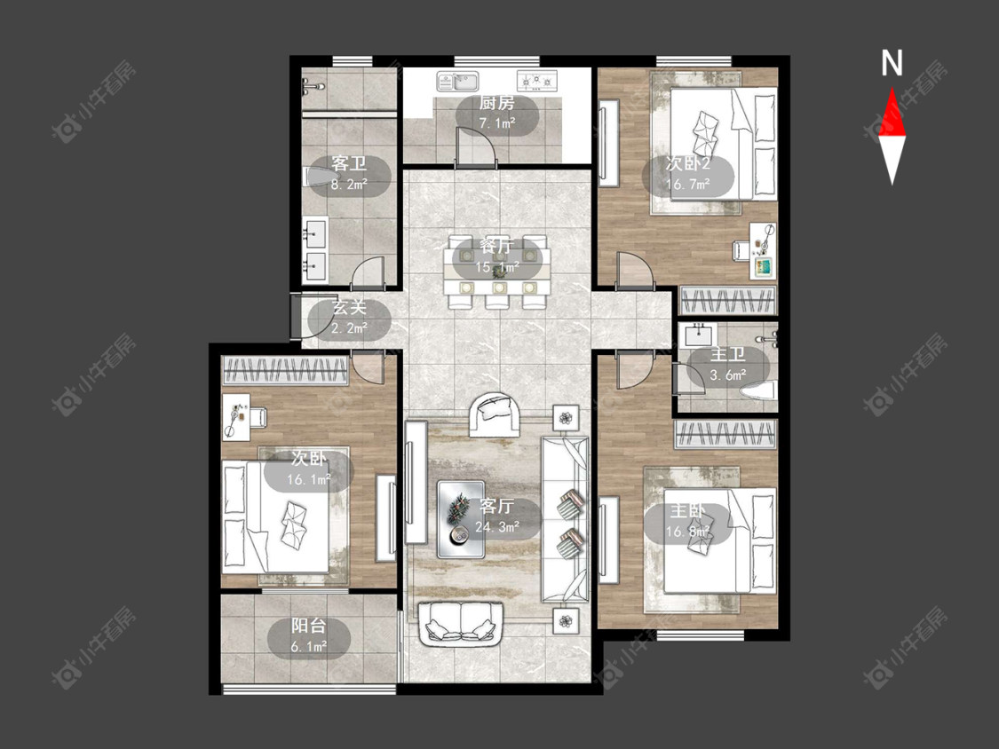 常州清潭五村在售二手房源户型图_小牛看房