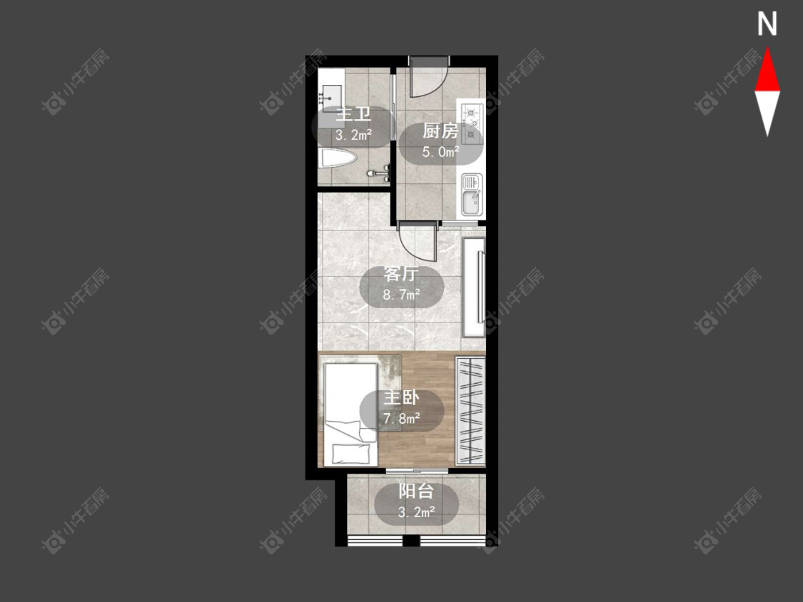 常州京城豪苑北区在售二手房源户型图_小牛看房
