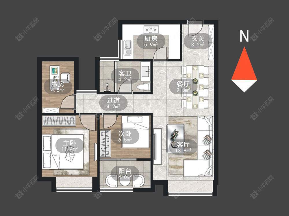 五星星韵城房源户型图 常州五星星韵城在售二手房源户型图_小牛看房