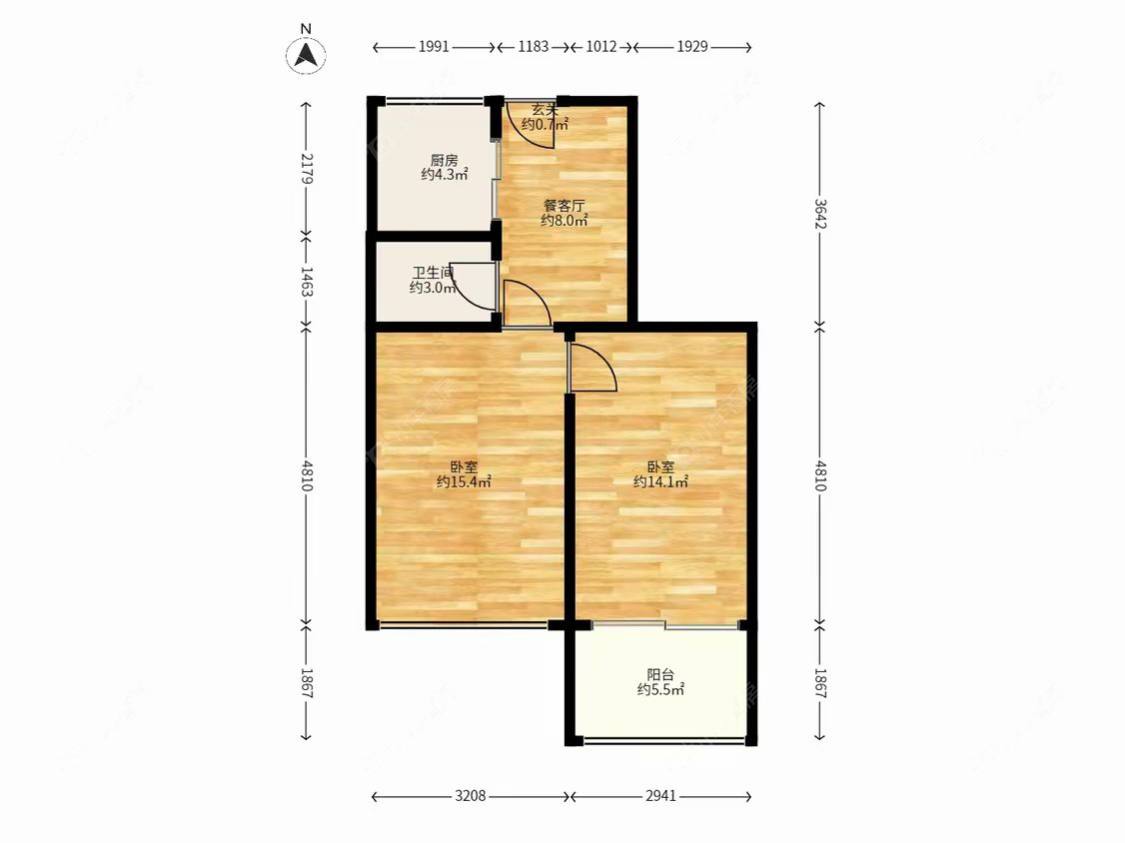 常州花园新村（钟楼）在租房源户型图_小牛看房