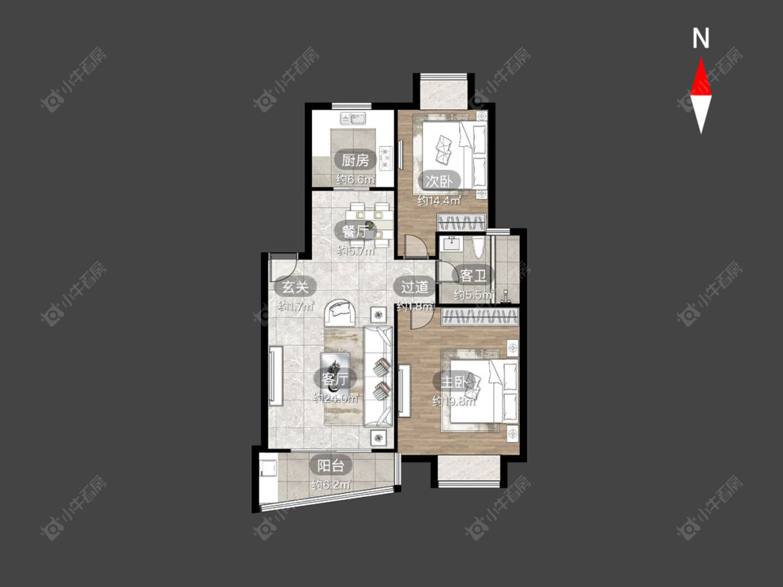 常州大诚苑在售二手房房源户型图_小牛看房