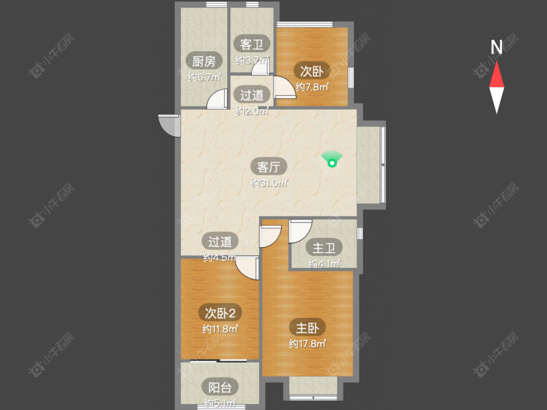 常州港龙新港城在售二手房源户型图_小牛看房