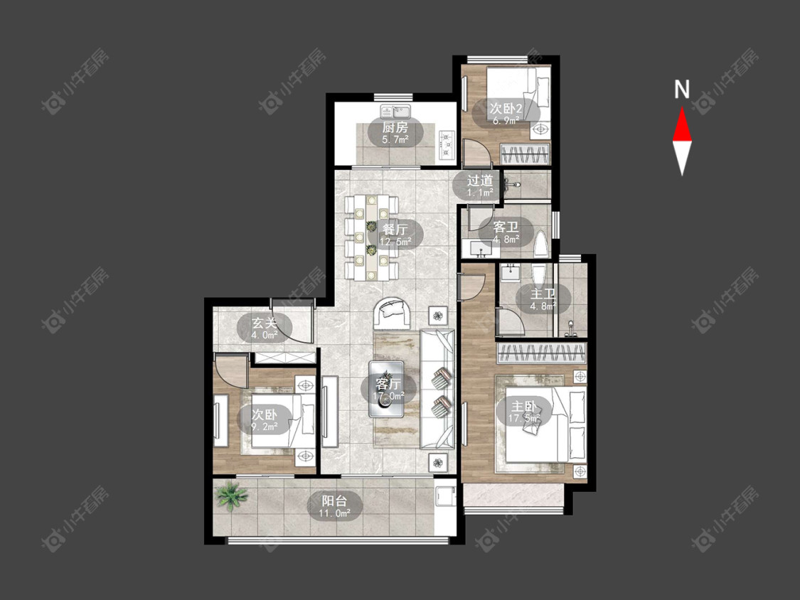 旭辉铂悦天宁房源户型图 常州旭辉铂悦天宁在售二手房源户型图_小牛看房