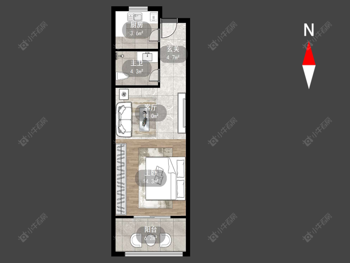 常州新城蓝钻苑东区在售二手房源户型图_小牛看房