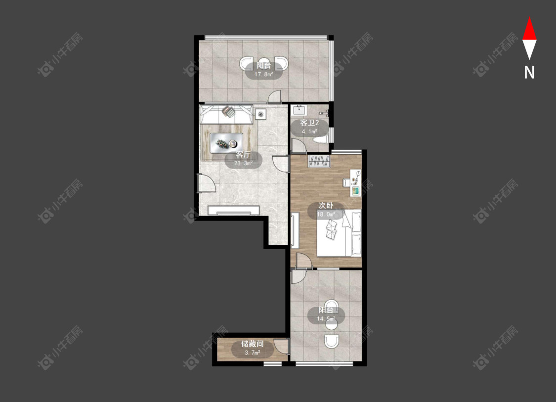 常州鹤苑新都在售二手房源户型图_小牛看房