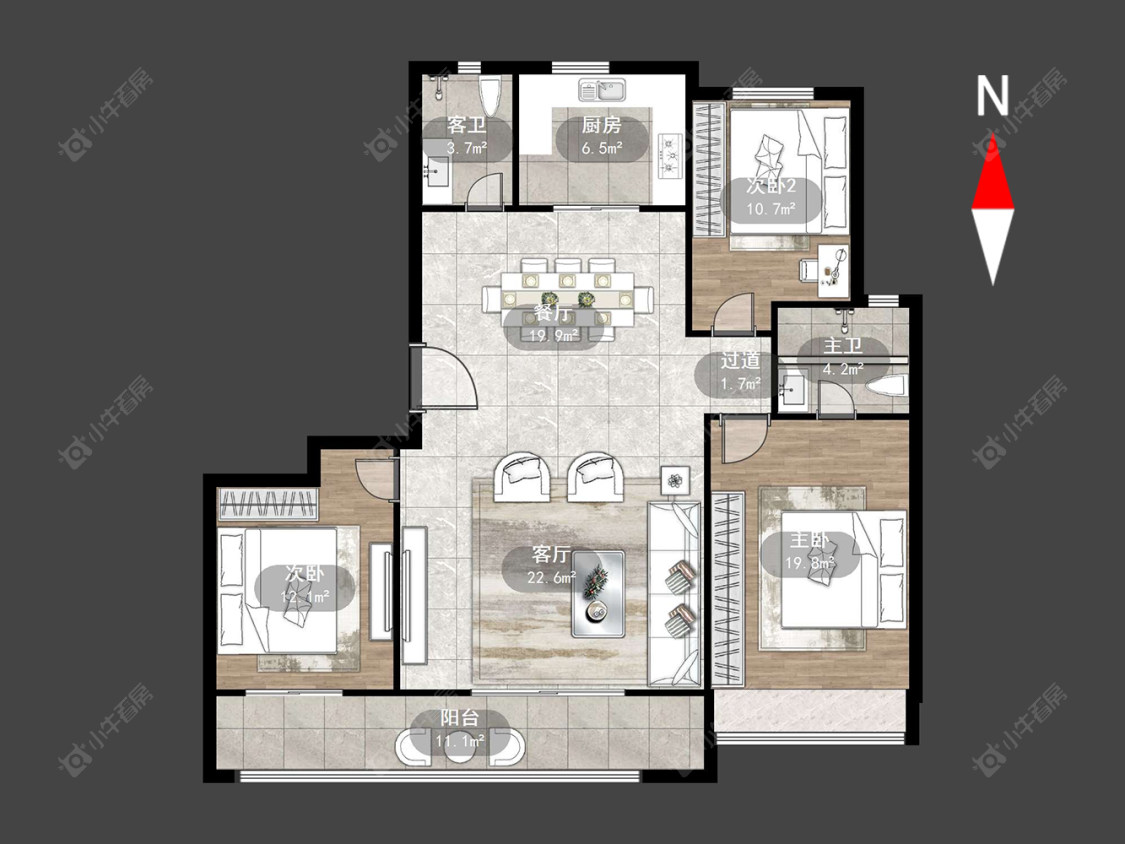 常州碧桂园金科光明府在售二手房源户型图_小牛看房