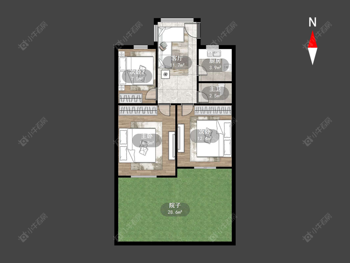 清潭五村房源户型图 常州清潭五村在售二手房源户型图_小牛看房