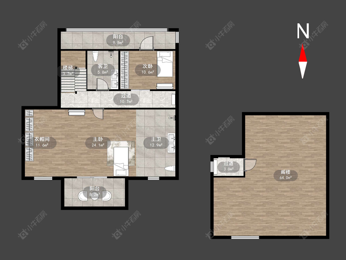 常州高成天鹅湖别墅区在售二手房源户型图_小牛看房