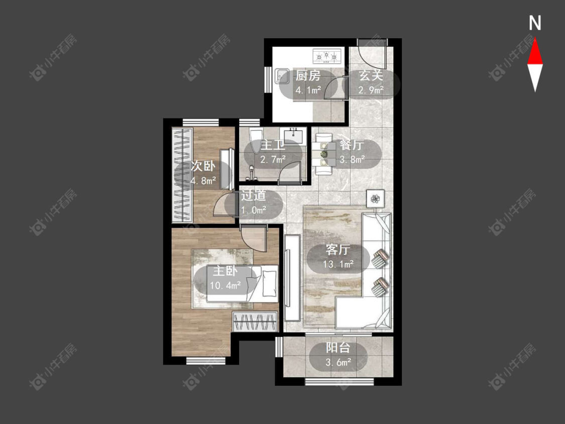 常州清云澜湾A区在售二手房源户型图_小牛看房