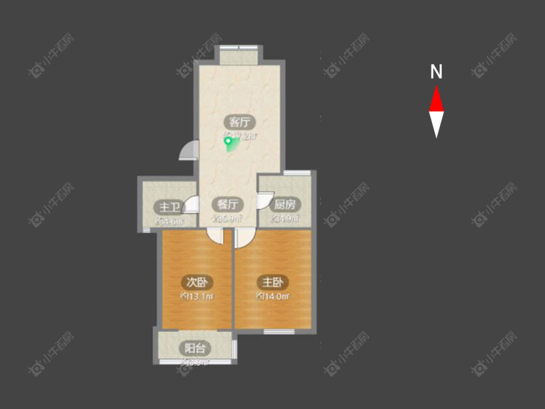 腾龙南苑房源户型图 常州腾龙南苑在售二手房源户型图_小牛看房