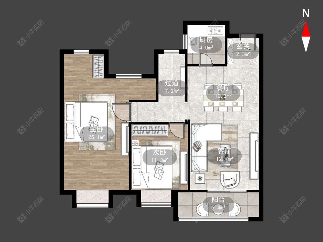 龙名仕豪庭房源户型图 常州龙名仕豪庭在售二手房源户型图_小牛看房