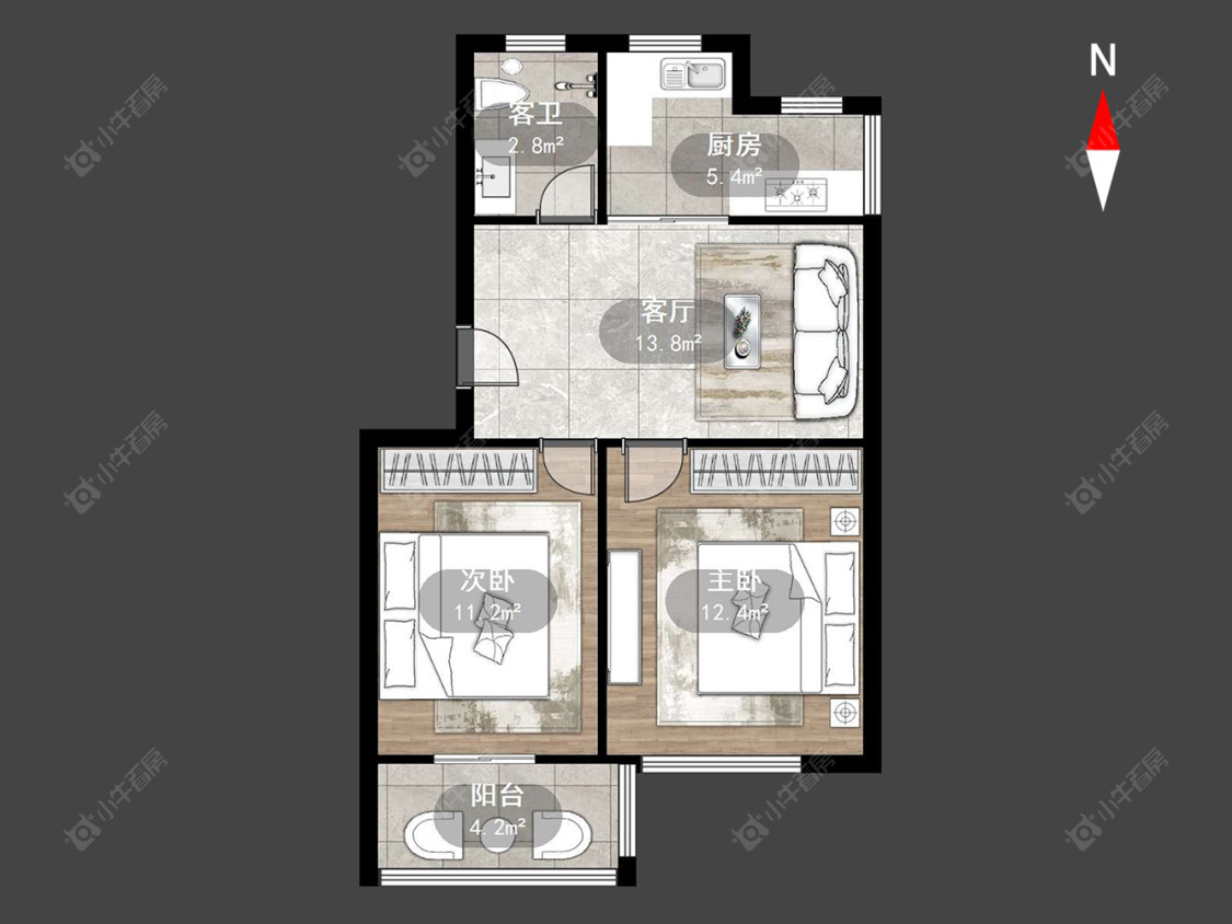 常州工房北区十一区在售二手房房源户型图_小牛看房