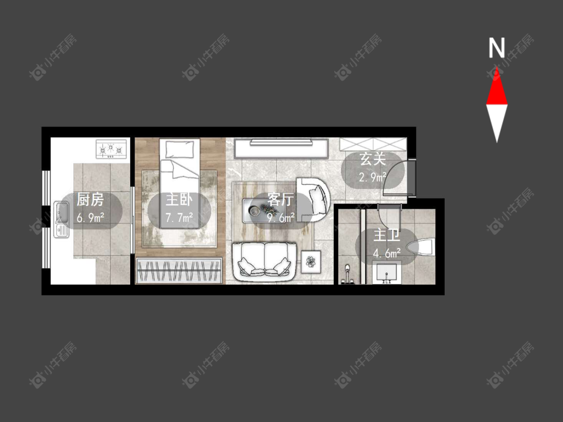 常州朗诗邻里中心在售二手房源户型图_小牛看房