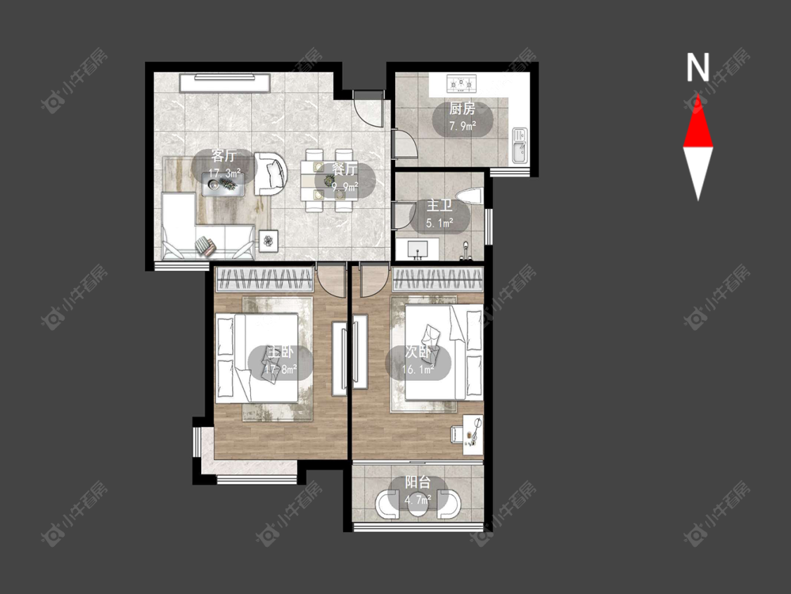 太湖明珠苑西苑房源户型图 常州太湖明珠苑西苑在售二手房源户型图_小牛看房