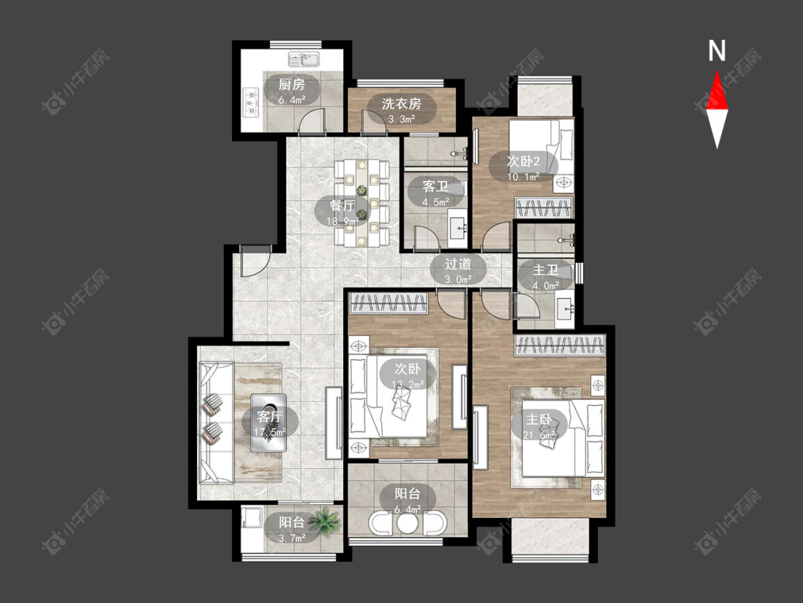 常州新城长岛在售二手房源户型图_小牛看房