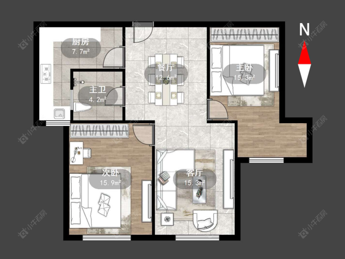 常州锦海星城一期在售二手房源户型图_小牛看房