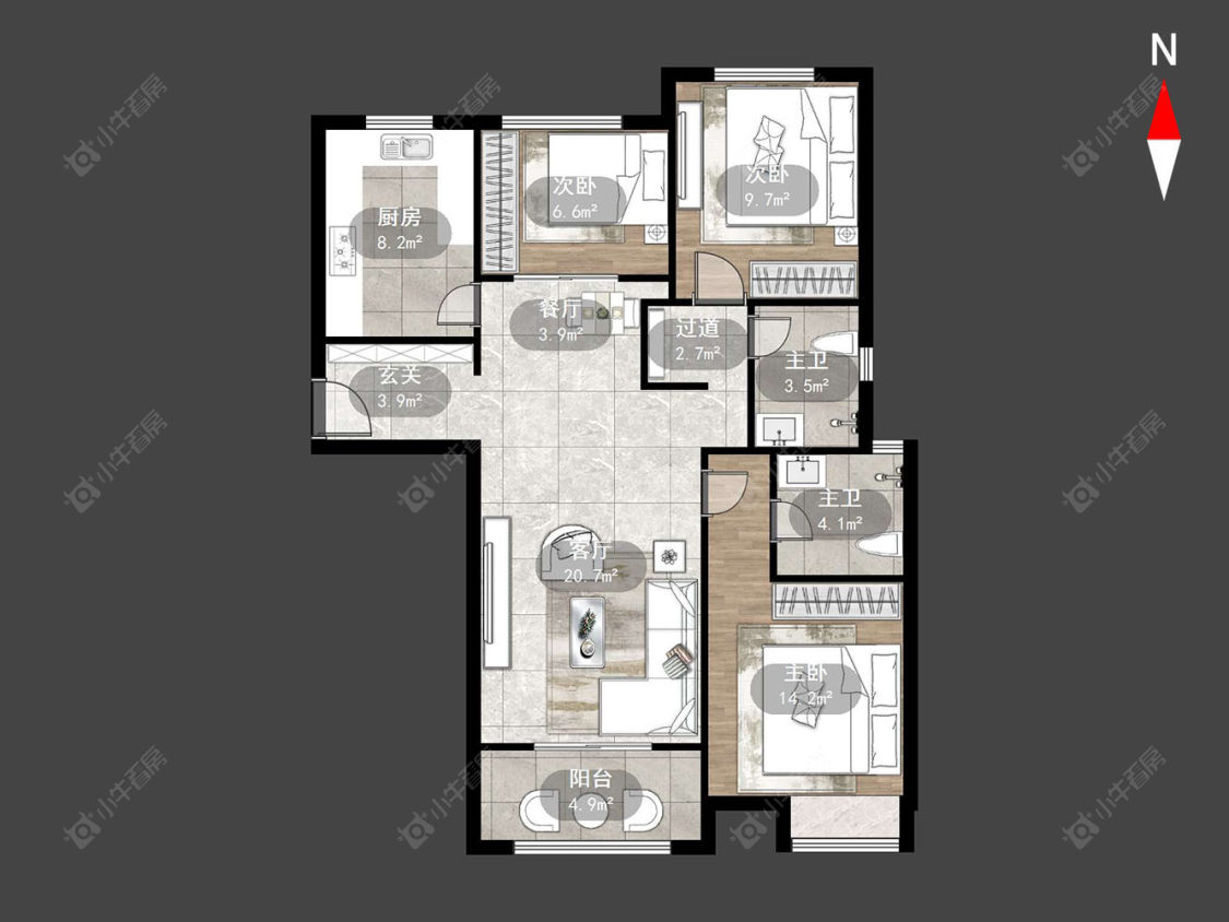 保利公园九里房源户型图 常州保利公园九里在售二手房源户型图_小牛看房